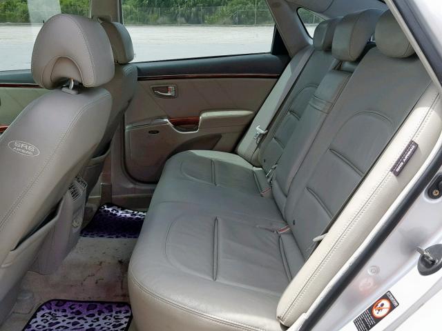 KMHFC46F57A208248 - 2007 HYUNDAI AZERA SE SILVER photo 6