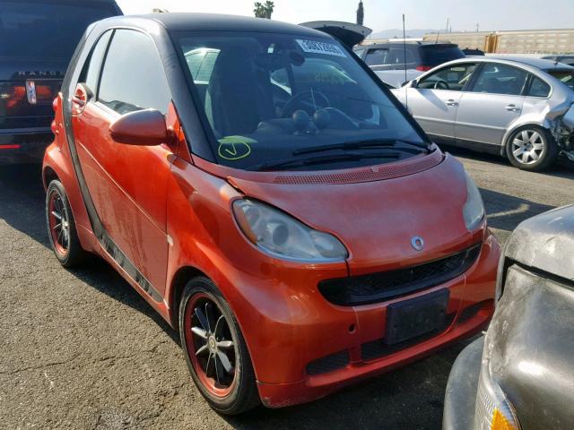 WMEEJ31X08K143127 - 2008 SMART FORTWO RED photo 1