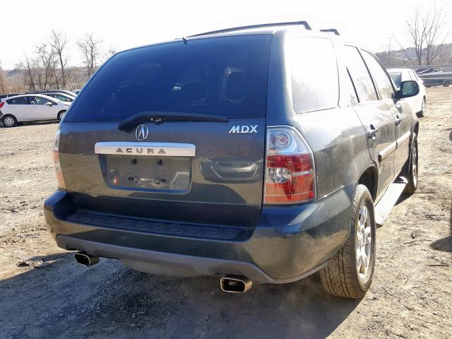 2HNYD18675H515080 - 2005 ACURA MDX TOURIN BLUE photo 4