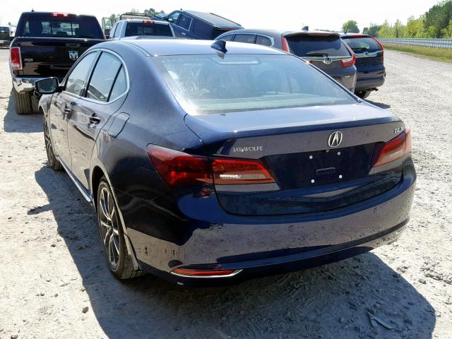 19UUB2F75FA001516 - 2015 ACURA TLX ADVANC BLUE photo 3