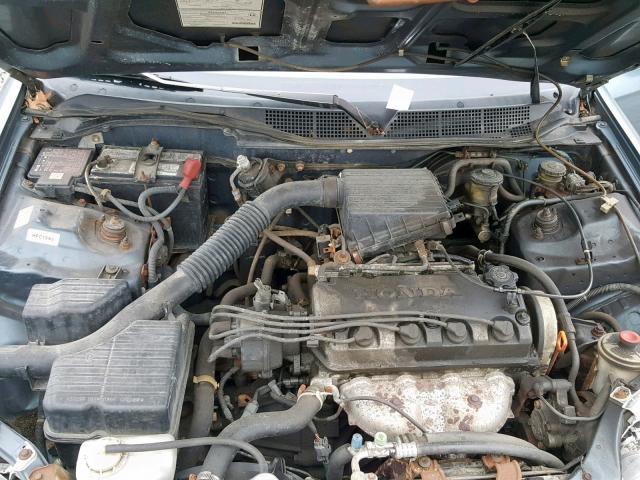 1HGEJ6525TL013640 - 1996 HONDA CIVIC DX BLUE photo 7