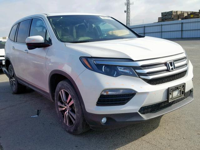 5FNYF6H79GB090105 - 2016 HONDA PILOT EXLN WHITE photo 1