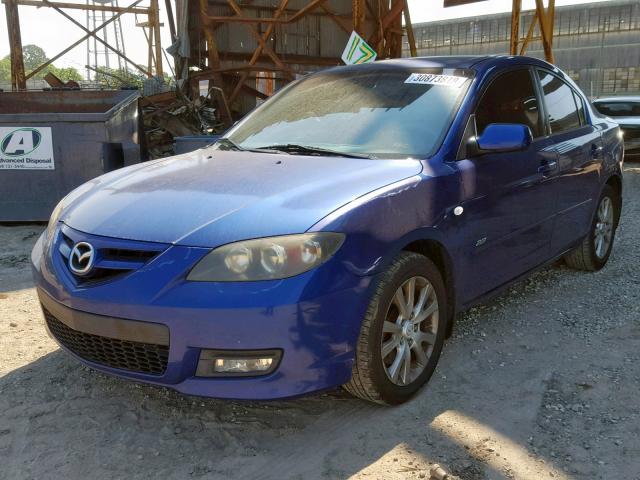 JM1BK323771691740 - 2007 MAZDA 3 S BLUE photo 2