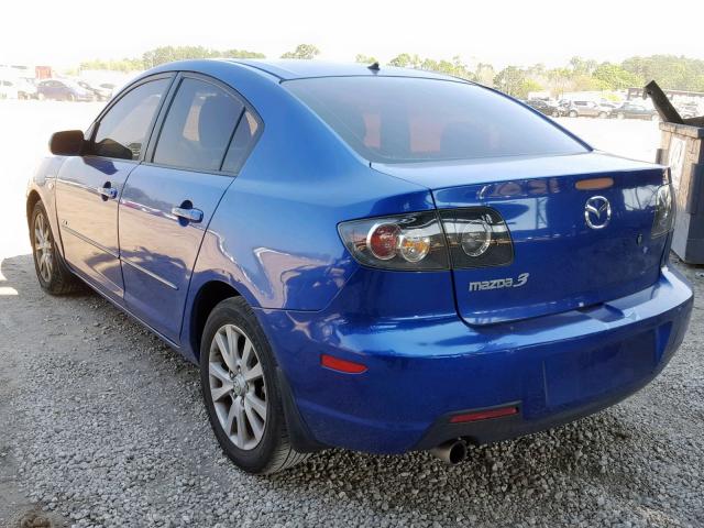 JM1BK323771691740 - 2007 MAZDA 3 S BLUE photo 3