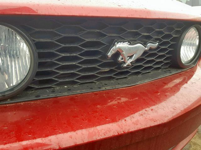 1ZVHT82H075345762 - 2007 FORD MUSTANG GT RED photo 9