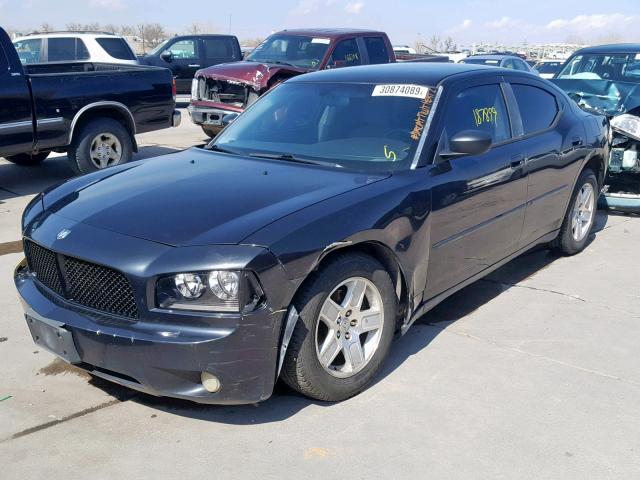 2B3KA43G67H814876 - 2007 DODGE CHARGER SE BLACK photo 2