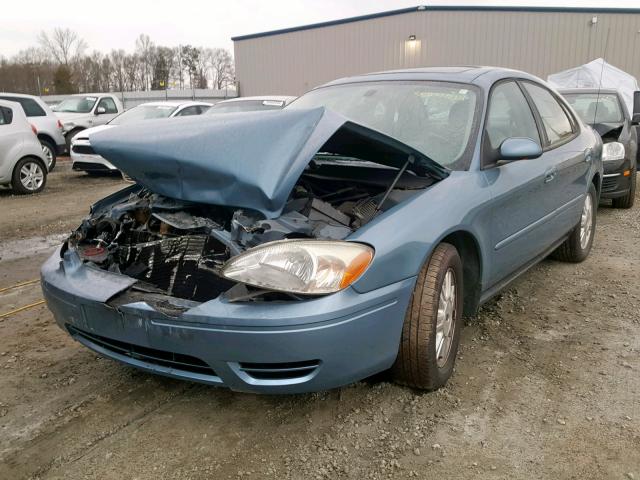 1FAFP56U45A171435 - 2005 FORD TAURUS SEL BLUE photo 2