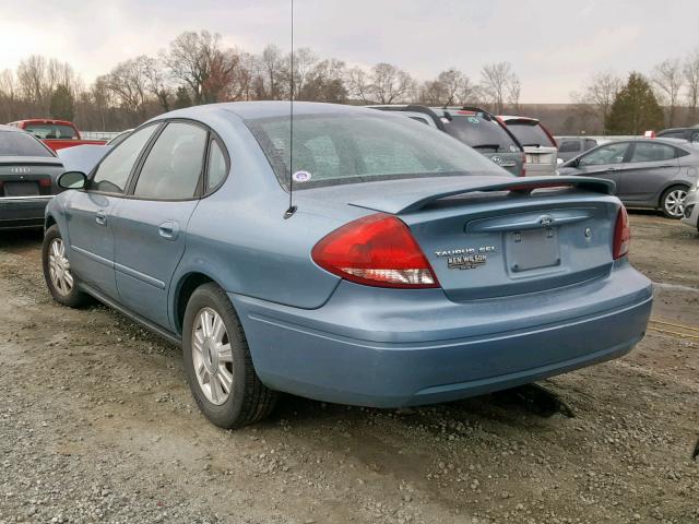 1FAFP56U45A171435 - 2005 FORD TAURUS SEL BLUE photo 3