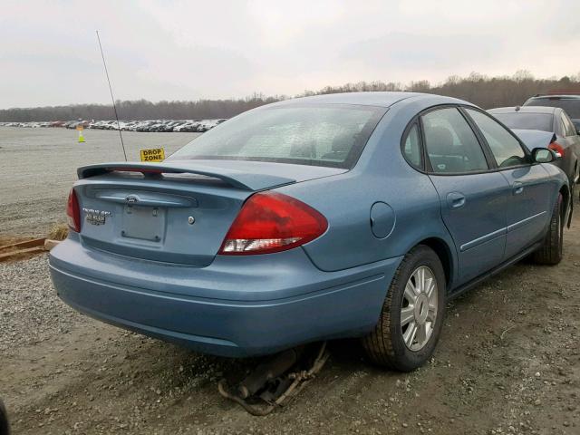 1FAFP56U45A171435 - 2005 FORD TAURUS SEL BLUE photo 4