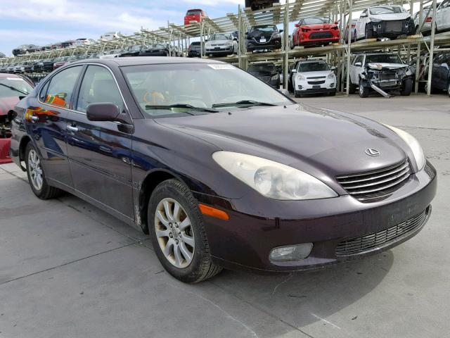 JTHBA30G545008624 - 2004 LEXUS ES 330 BURGUNDY photo 1