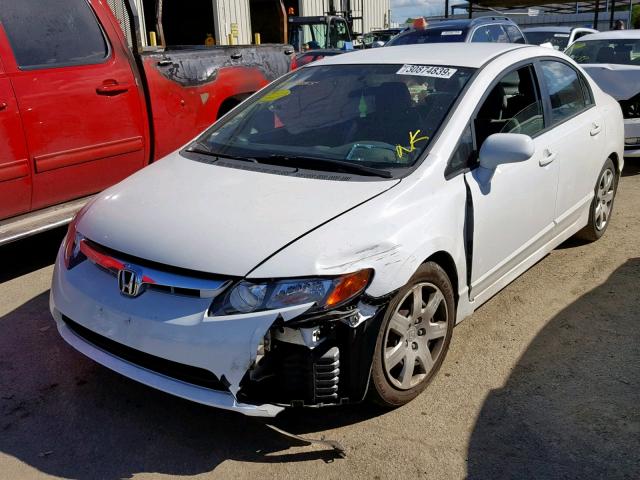 1HGFA16246L081700 - 2006 HONDA CIVIC DX WHITE photo 2