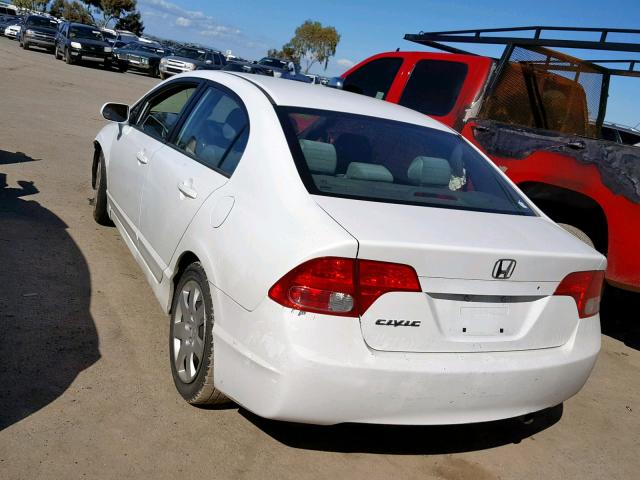 1HGFA16246L081700 - 2006 HONDA CIVIC DX WHITE photo 3