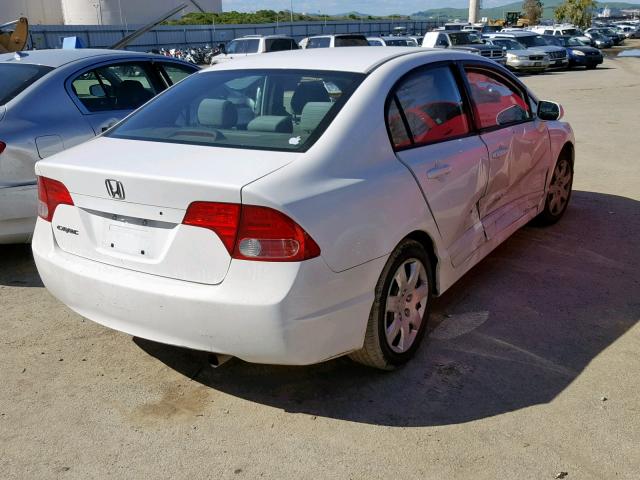 1HGFA16246L081700 - 2006 HONDA CIVIC DX WHITE photo 4