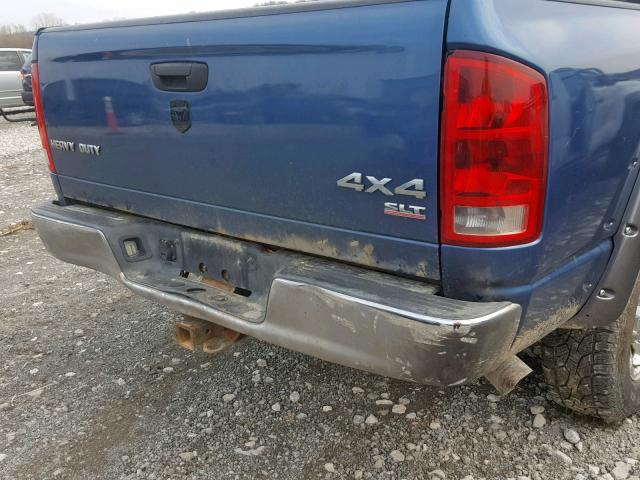 3D7KS28CX6G187562 - 2006 DODGE RAM 2500 S BLUE photo 10