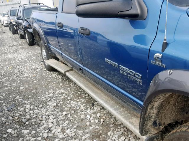 3D7KS28CX6G187562 - 2006 DODGE RAM 2500 S BLUE photo 9