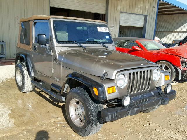 1J4FA49S83P362103 - 2003 JEEP WRANGLER / SILVER photo 1