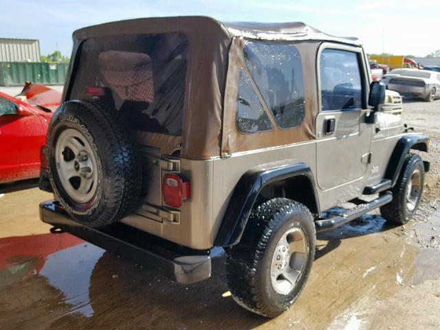 1J4FA49S83P362103 - 2003 JEEP WRANGLER / SILVER photo 4