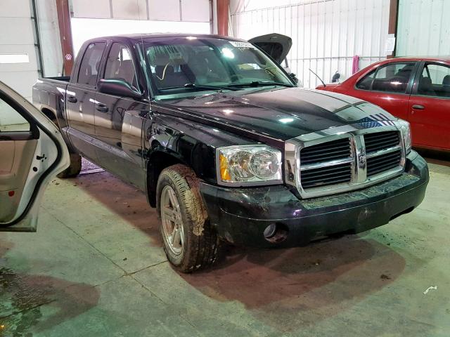 1D7HW28PX7S259470 - 2007 DODGE DAKOTA QUA BLACK photo 1