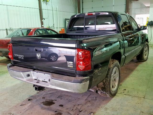 1D7HW28PX7S259470 - 2007 DODGE DAKOTA QUA BLACK photo 4