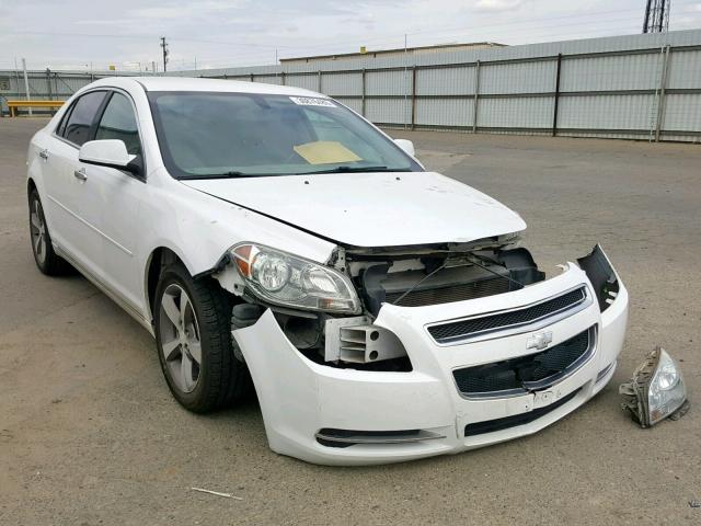1G1ZC5E00CF387454 - 2012 CHEVROLET MALIBU 1LT WHITE photo 1
