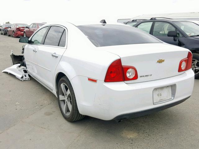 1G1ZC5E00CF387454 - 2012 CHEVROLET MALIBU 1LT WHITE photo 3
