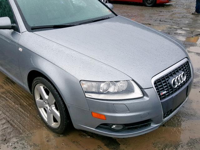 WAUDH74F88N030795 - 2008 AUDI A6 3.2 QUA GRAY photo 9