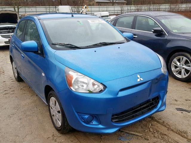 ML32A3HJ6EH007910 - 2014 MITSUBISHI MIRAGE DE BLUE photo 1