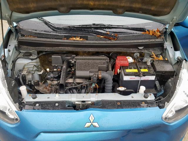 ML32A3HJ6EH007910 - 2014 MITSUBISHI MIRAGE DE BLUE photo 7