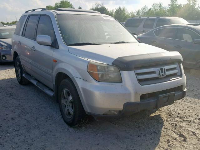 5FNYF28318B000758 - 2008 HONDA PILOT SE SILVER photo 1