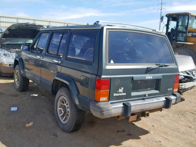 1J4FJ58L3KL526654 - 1989 JEEP CHEROKEE L GREEN photo 3