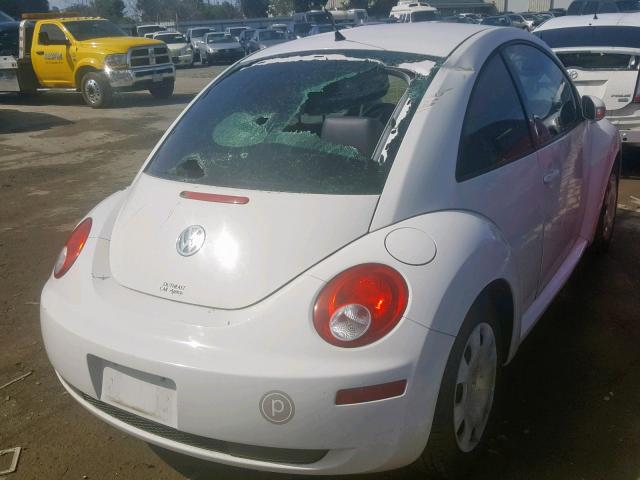 3VWPW3AG9AM000374 - 2010 VOLKSWAGEN NEW BEETLE თეთრი ფოტო 4
