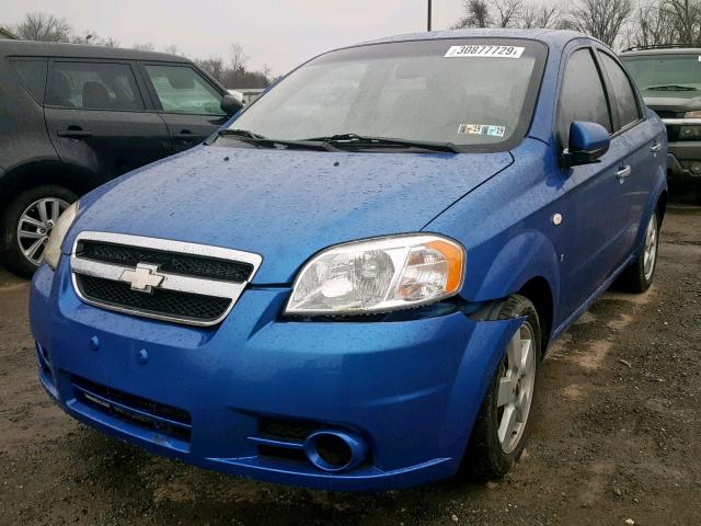 KL1TG56618B073550 - 2008 CHEVROLET AVEO LT BLUE photo 2