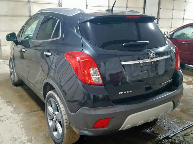 KL4CJESB9EB686115 - 2014 BUICK ENCORE BLACK photo 3