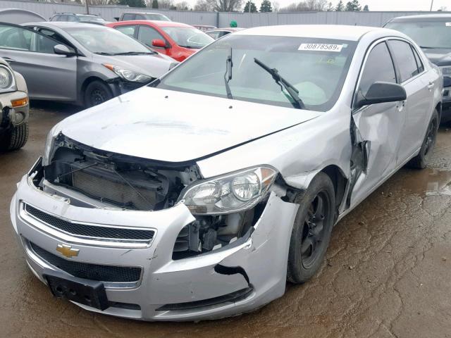 1G1ZB5E11BF377073 - 2011 CHEVROLET MALIBU LS ვერცხლისფერი ფოტო 2