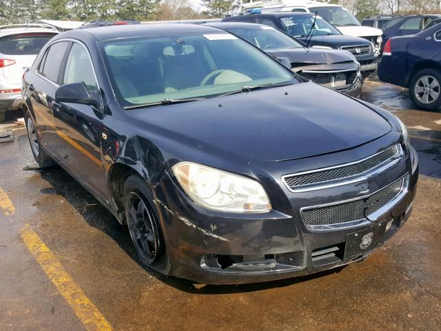 1G1ZG57B78F168176 - 2008 CHEVROLET MALIBU LS BLACK photo 1