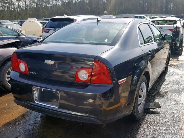 1G1ZG57B78F168176 - 2008 CHEVROLET MALIBU LS BLACK photo 4