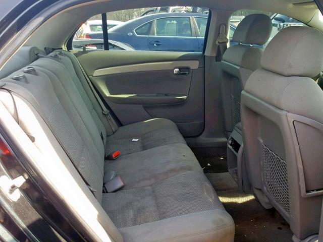 1G1ZG57B78F168176 - 2008 CHEVROLET MALIBU LS BLACK photo 6