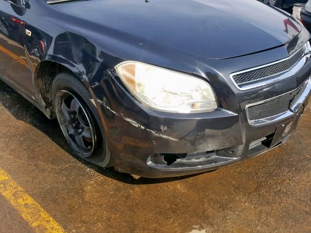 1G1ZG57B78F168176 - 2008 CHEVROLET MALIBU LS BLACK photo 9