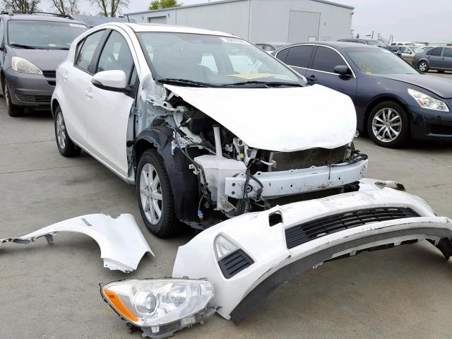 JTDKDTB33D1036822 - 2013 TOYOTA PRIUS C WHITE photo 1