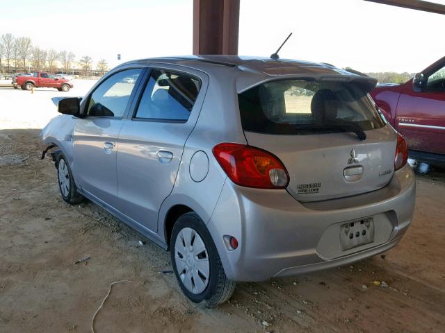 ML32A3HJ1FH052383 - 2015 MITSUBISHI MIRAGE DE SILVER photo 3