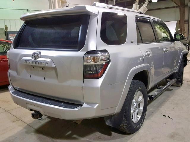 JTEBU5JR7E5200239 - 2014 TOYOTA 4RUNNER SR GRAY photo 4