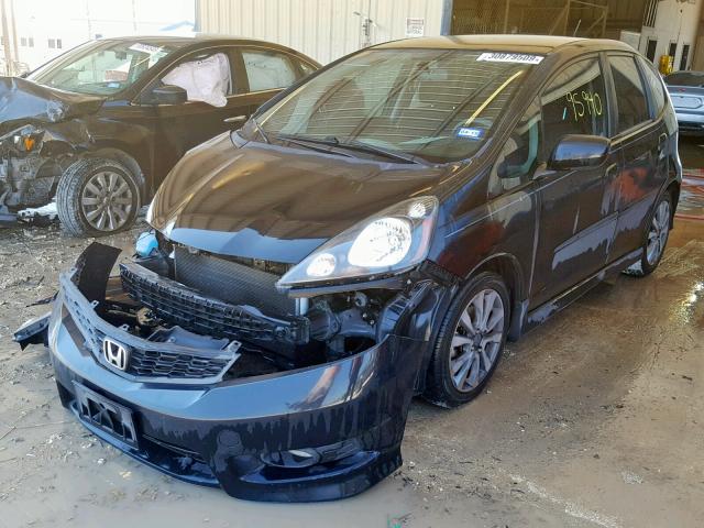 JHMGE8H52CC016202 - 2012 HONDA FIT SPORT BLACK photo 2