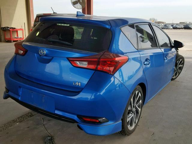 JTNKARJE3GJ511061 - 2016 TOYOTA SCION IM BLUE photo 4