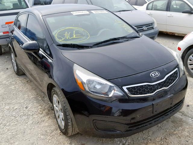 KNADN4A30C6084998 - 2012 KIA RIO EX BLACK photo 1