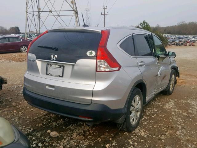 2HKRM3H79CH511633 - 2012 HONDA CR-V EXL SILVER photo 4