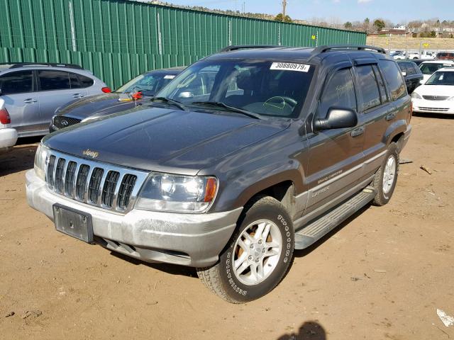 1J4GW48S32C286948 - 2002 JEEP GRAND CHER GRAY photo 2