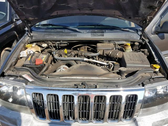 1J4GW48S32C286948 - 2002 JEEP GRAND CHER GRAY photo 7