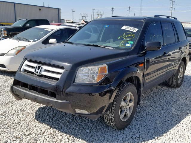 5FNYF28398B018263 - 2008 HONDA PILOT SE BLACK photo 2