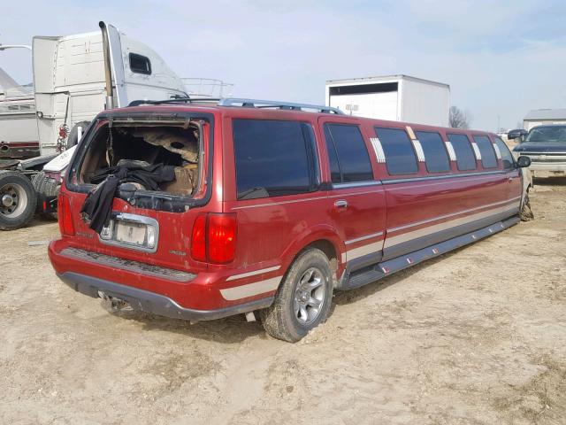 5LMPU28LXWLJ41848 - 1998 LINCOLN NAVIGATOR Rouge photo 4
