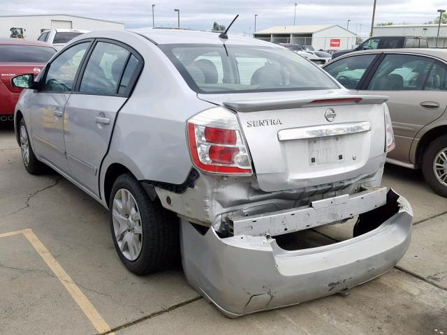 3N1AB6AP7BL721311 - 2011 NISSAN SENTRA 2.0 SILVER photo 3